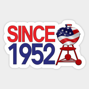 Grill Giants Since1952 USA Sticker